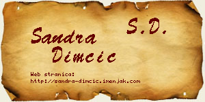 Sandra Dimčić vizit kartica